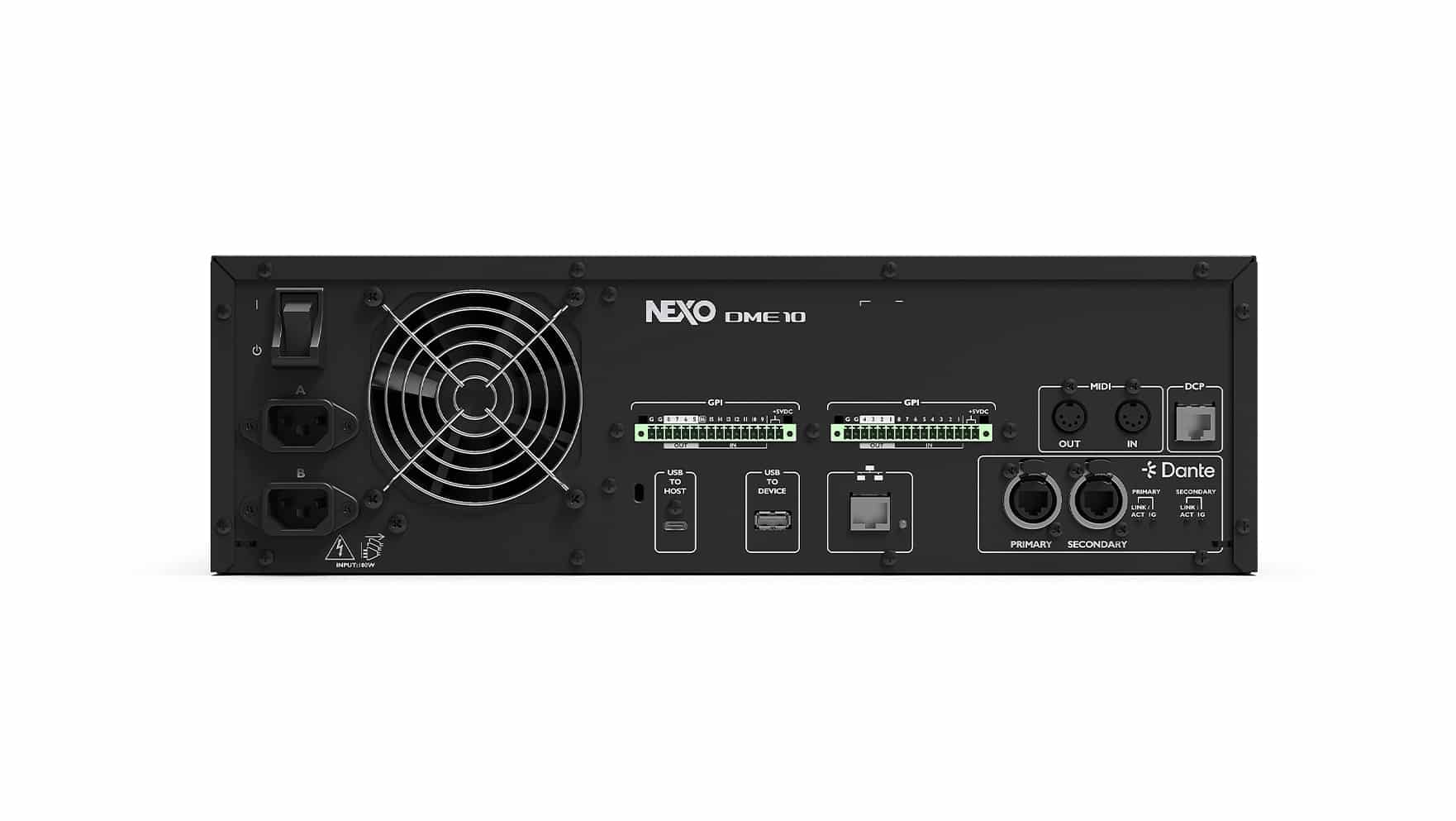 système de sonorisation professionnel nexo : processor dme10 vendu et installé par le distributeur officiel espace concept