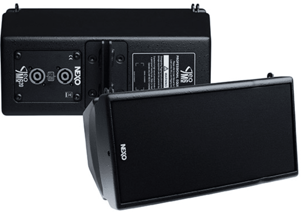 système de sonorisation professionnel nexo : enceinte geo m620 gamme geo m vendue et installée par le distributeur officiel espace concept