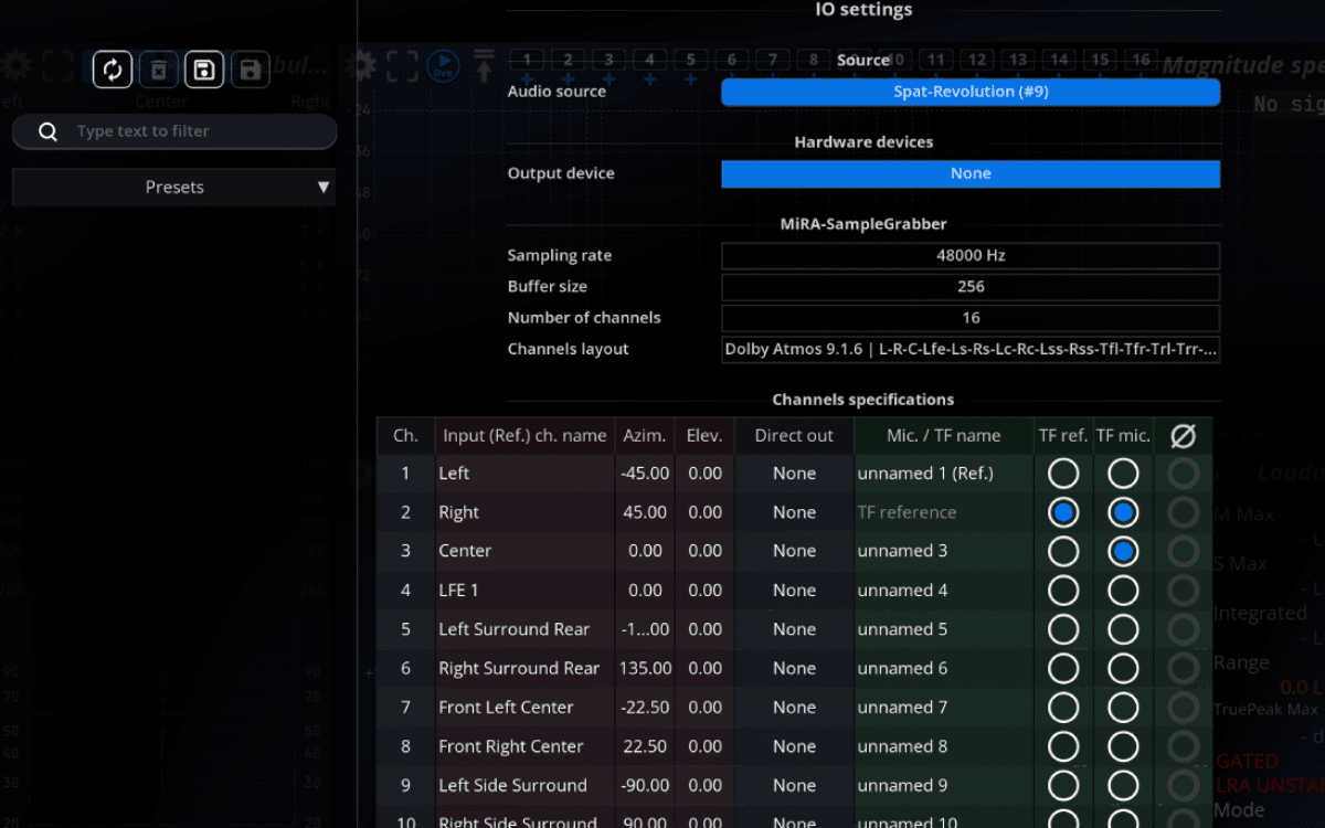 logiciel analyse audio mira studio flux distribué par espace concept