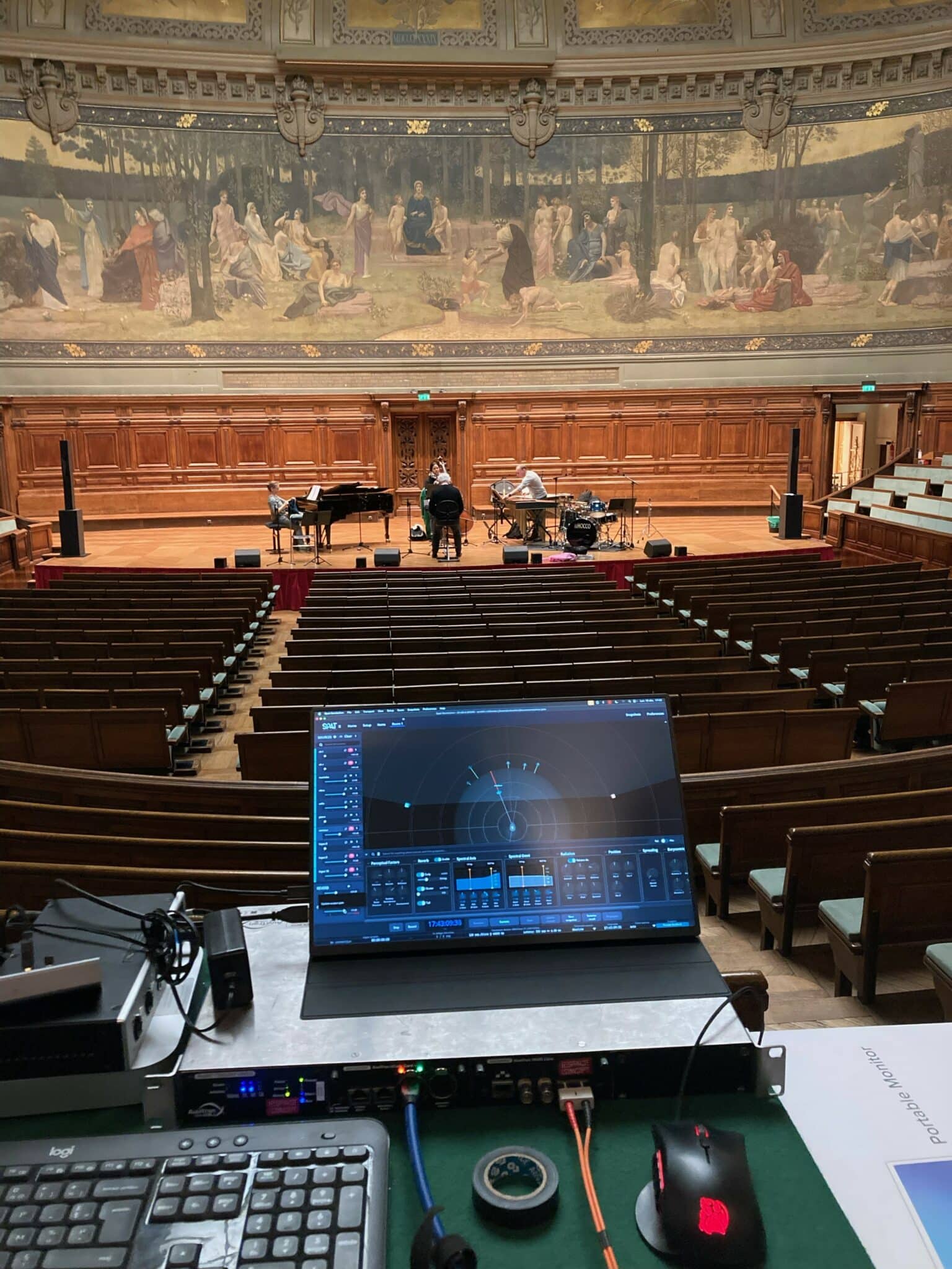 systeme sonorisation professionnel pour concert alice swing a la sorbonne enceintes id84 et ids312 nexo gamme id distributeur espace concept