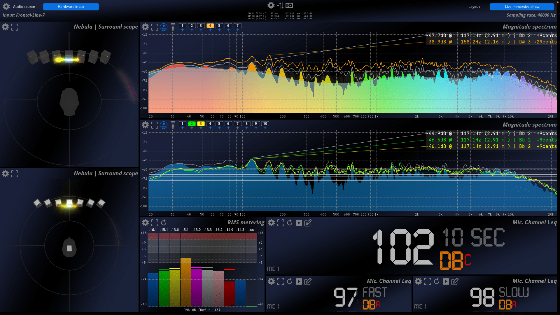 logiciel analyse audio mira live flux distribué par espace concept