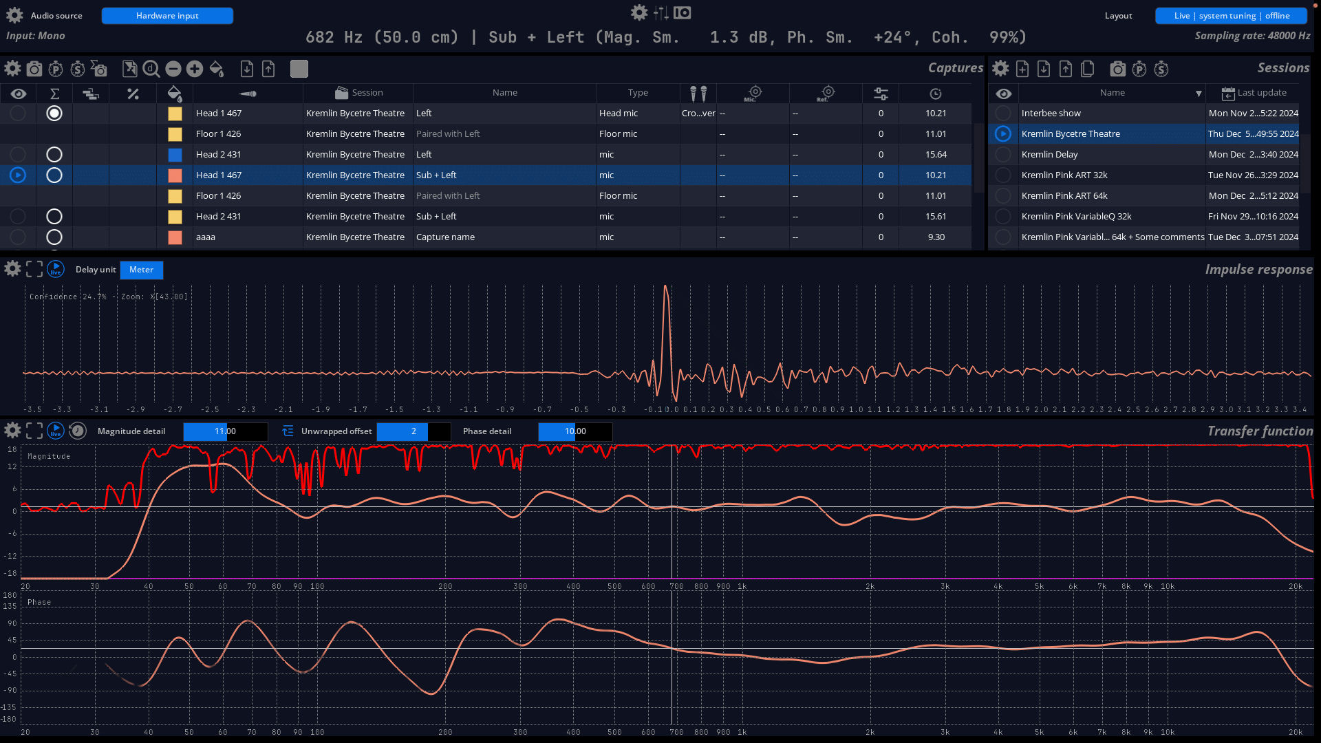 logiciel analyse audio mira live flux distribué par espace concept