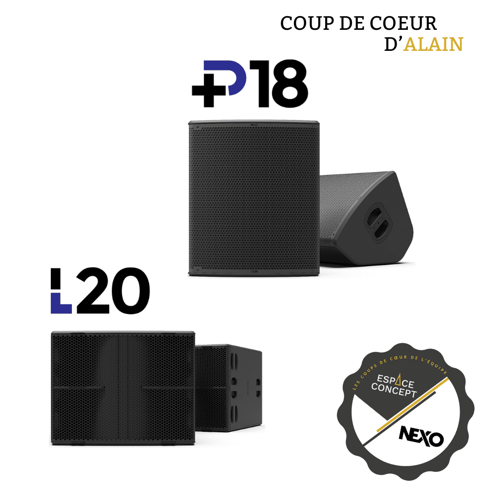 systeme professionnel nexo gamme p18 de p+ distributeur espace concept