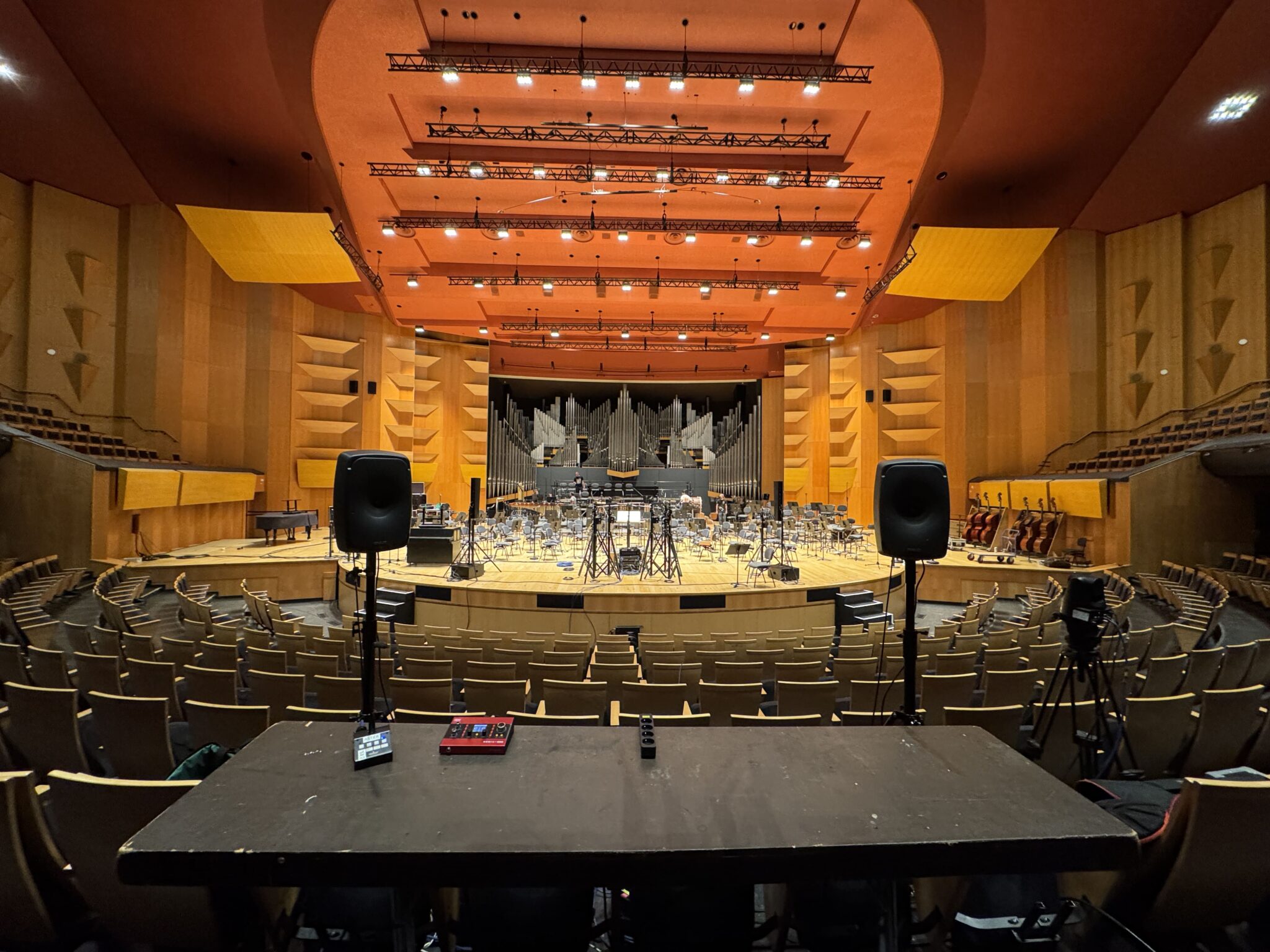 enregistrement de la bo du deuxième volet de Kaamelott, matériel Espace Concept