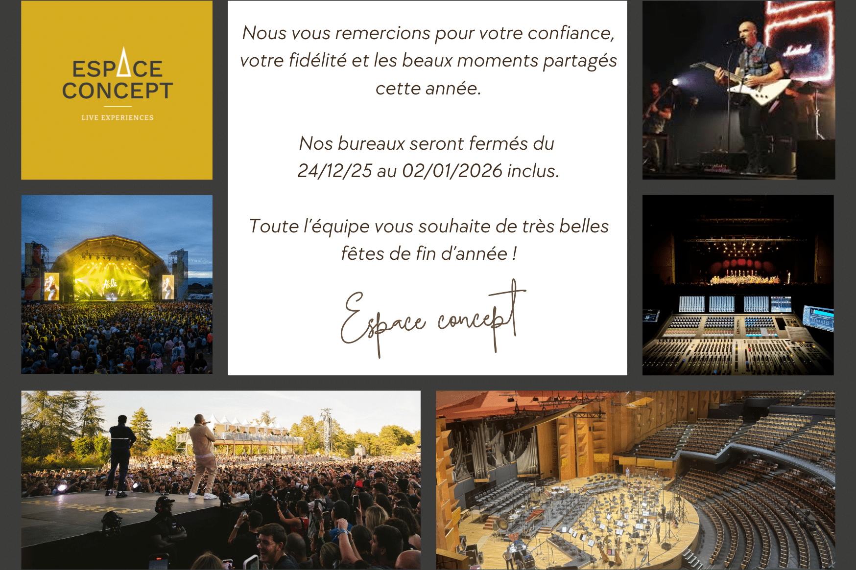 espace concept spécialisé dans la location prestation vente et installation de matériel audiovisuel