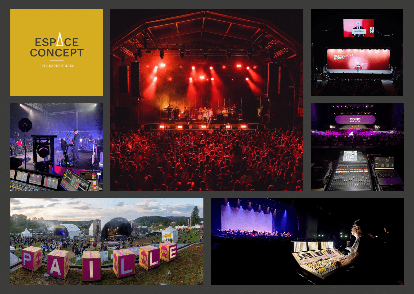 espace concept spécialisé dans la location prestation vente et installation de matériel audiovisuel