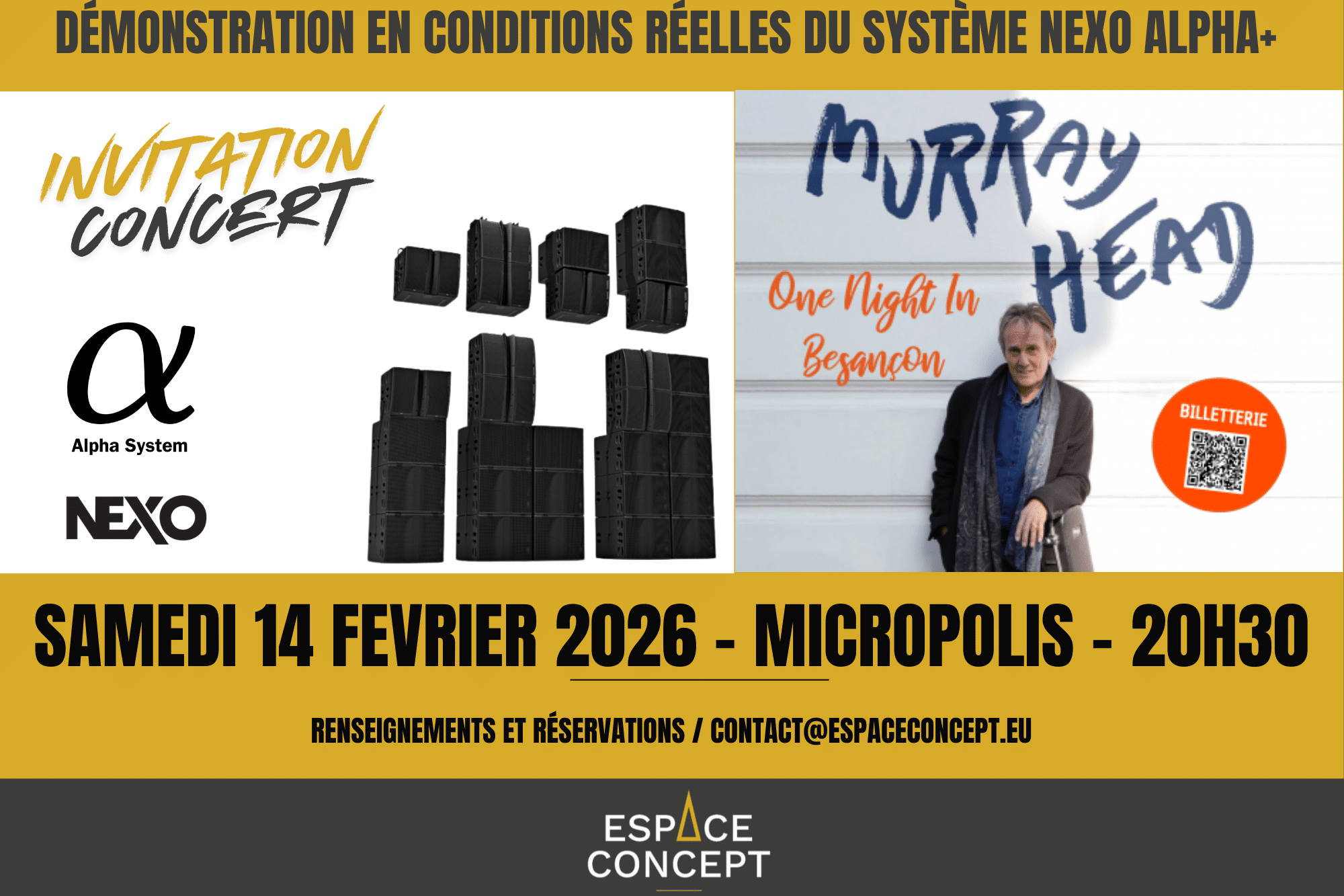 découvrez chez espace concept le système de diffusion NEXO Alpha +