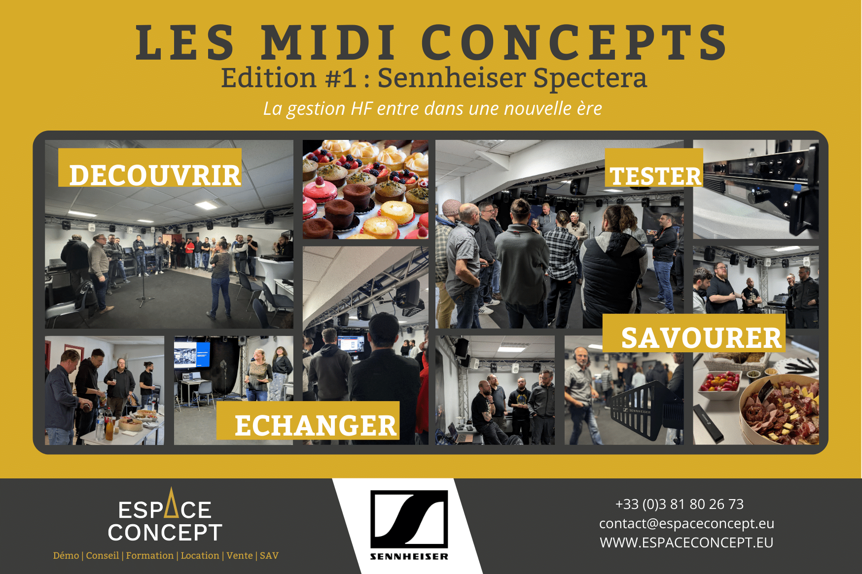 tester et louer le système spectera sennheiser chez espace concept