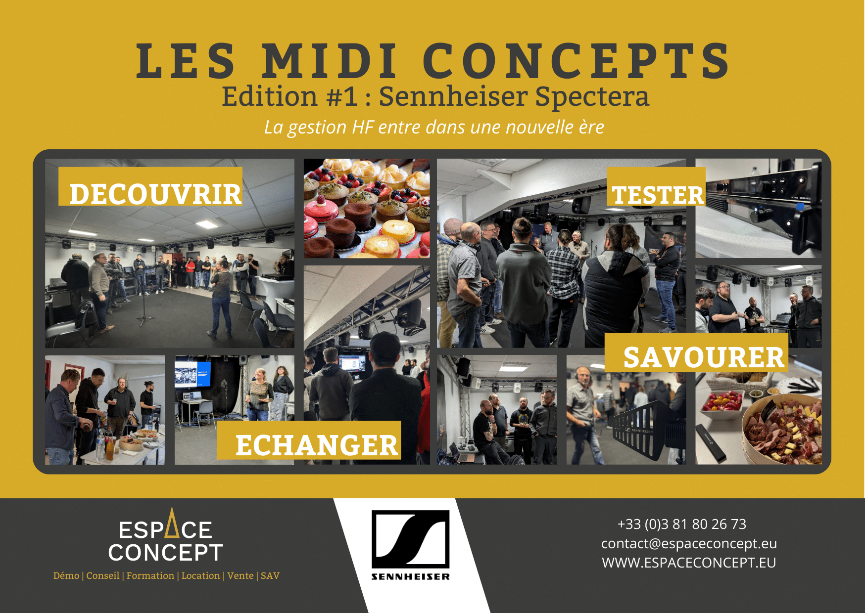 Retour en images : MIDI CONCEPTS #1 Spectera SENNHEISER - Espace Concept