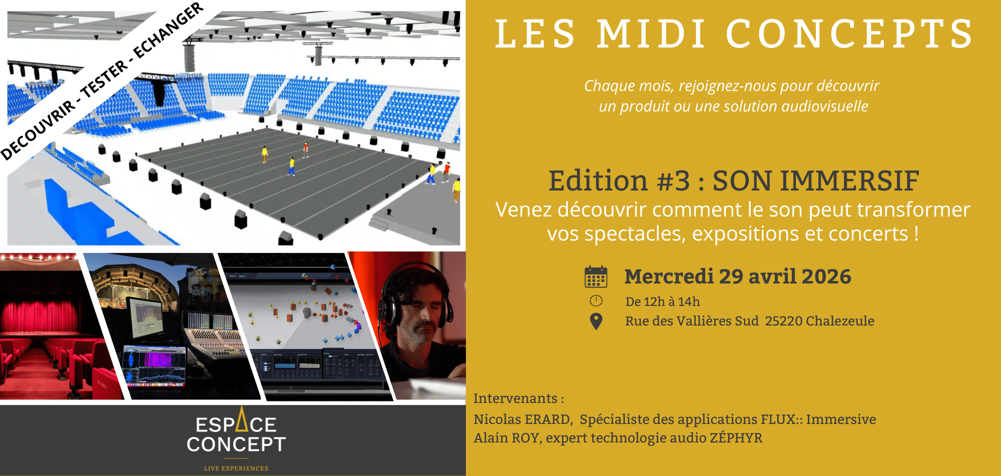 MIDI CONCEPTS DEJEUNER PROFESSIONNEL SUR LE SON IMMERSIF