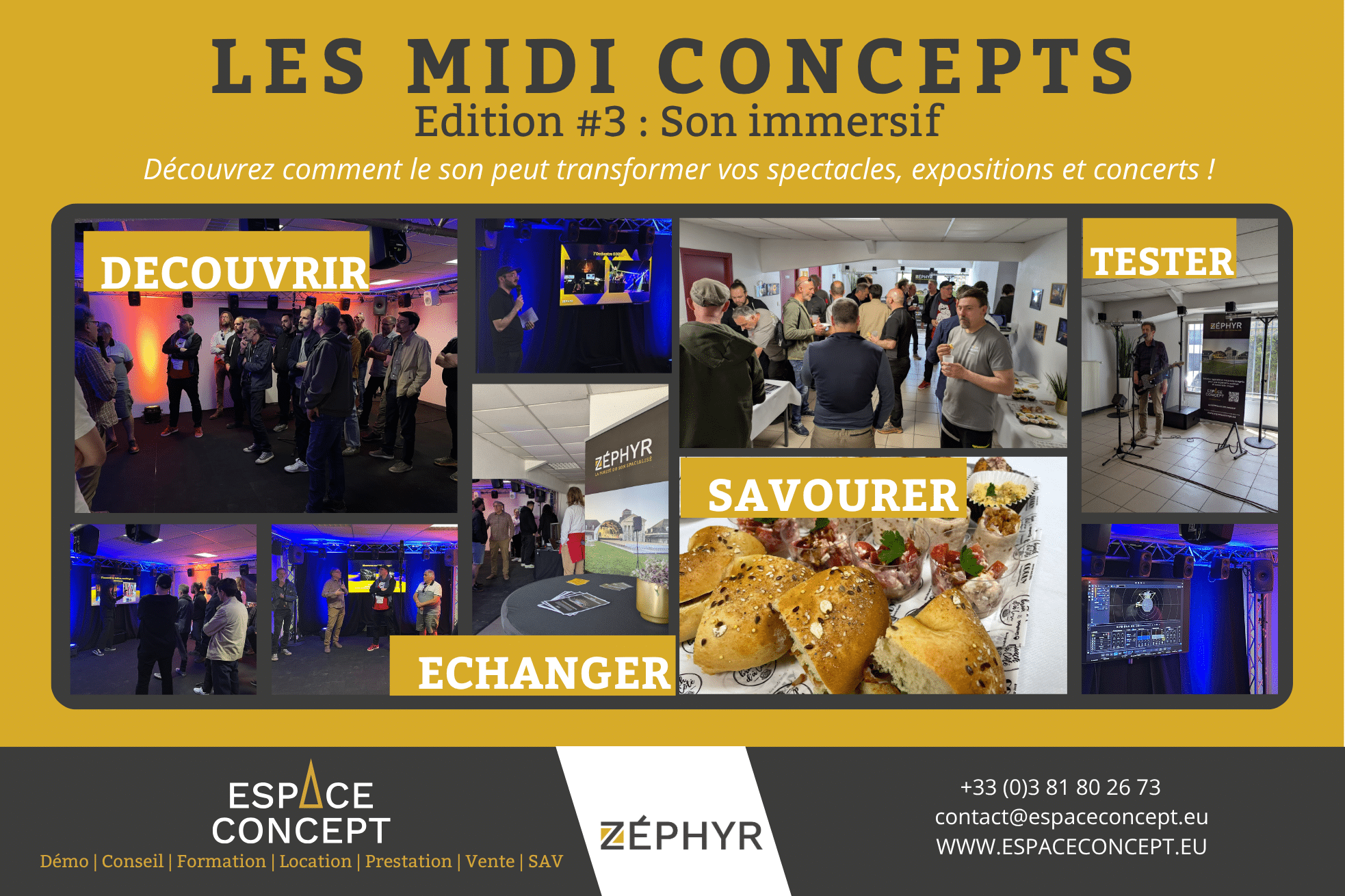 Découvrez zephyr le son immersif de la société espace concept